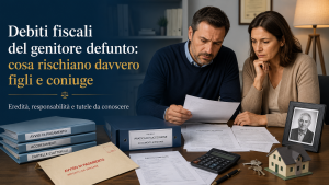 Scopri di più sull'articolo Debiti fiscali del genitore defunto: cosa rischiano figli e coniuge