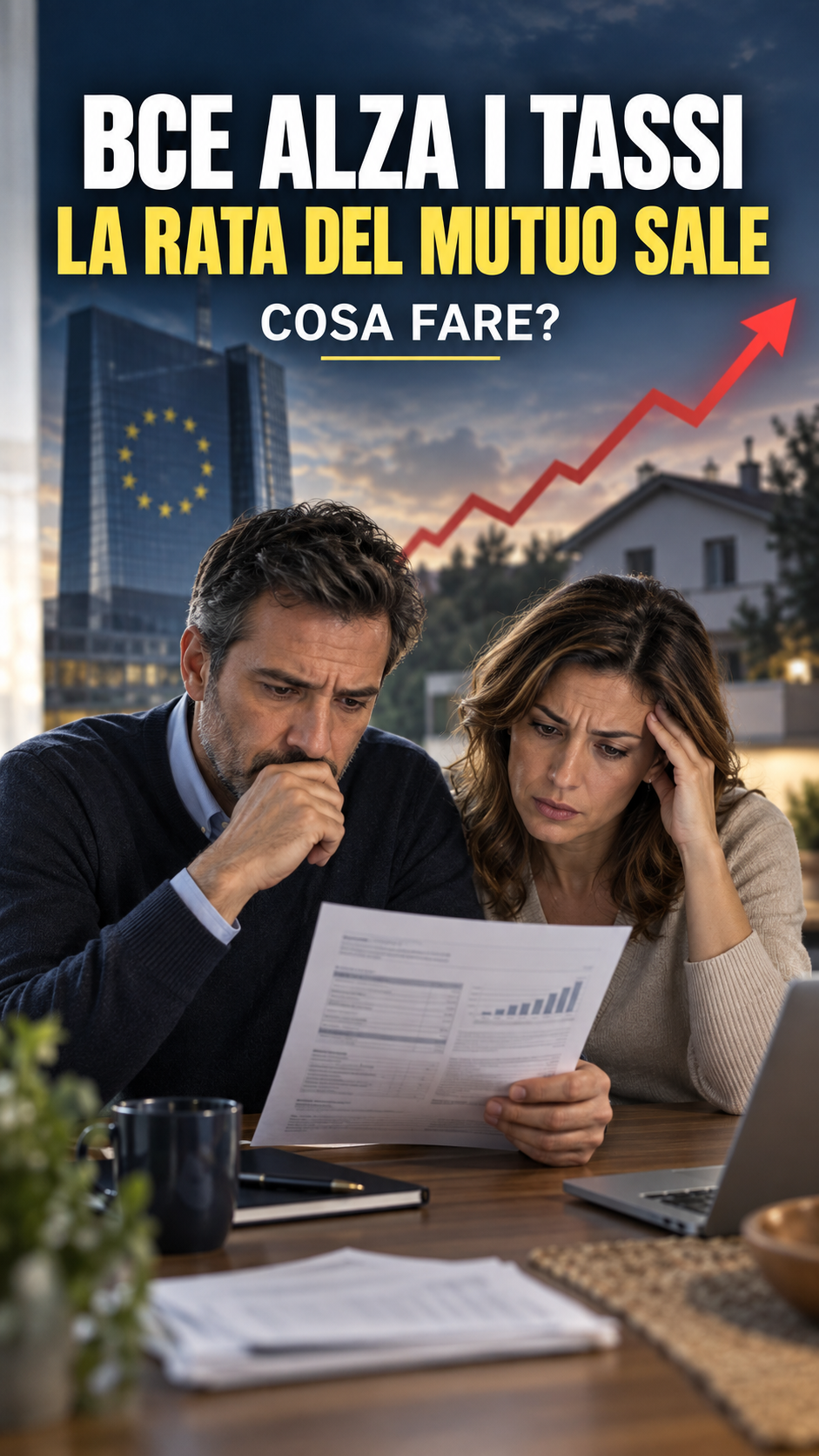 Al momento stai visualizzando BCE alza i tassi: la rata del mutuo sale, cosa fare